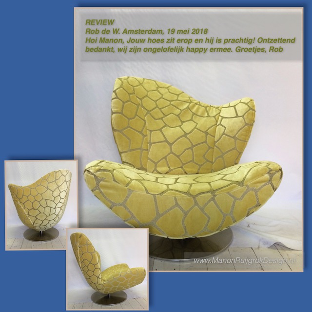 Esprit Wave fauteuil meubelstoffering ManonRuijgrokDesign Amsterdam